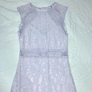 Casual purple mini dress